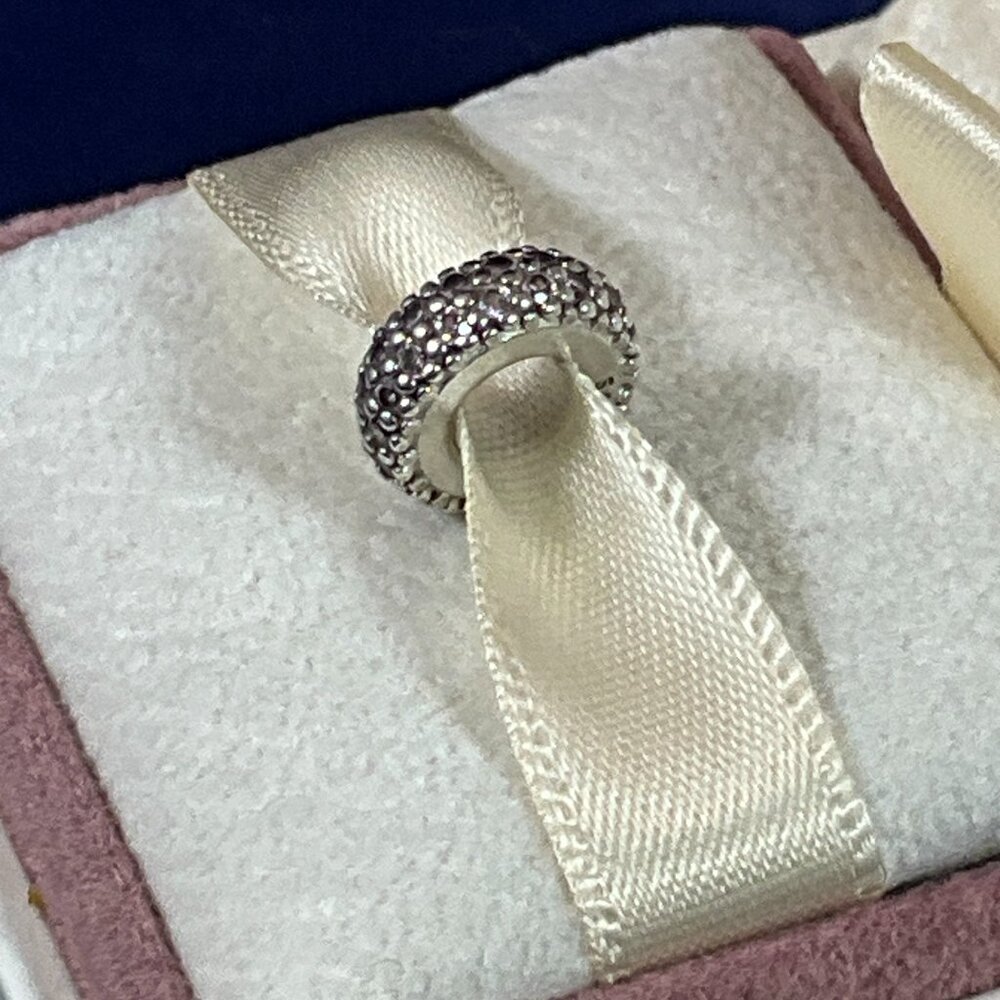 NWOT Pandora Sterling Silver Inspiration Within Pink Spacer/Charm 791359PCZ - Picture 4 of 6
